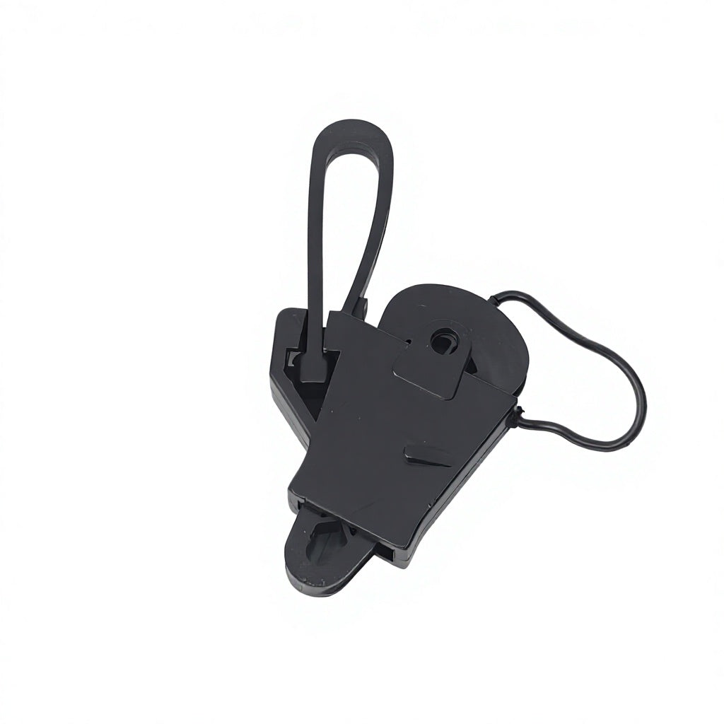Black PA66 Cable Anchor Clamp with Hook for Fiber Optic Cable Installation