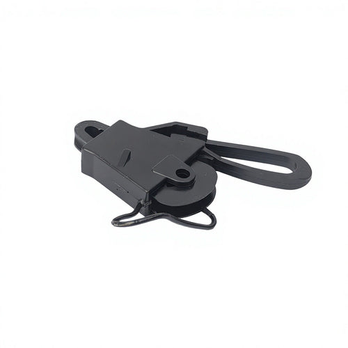 Black PA66 Cable Anchor Clamp with Hook for Fiber Optic Cable Installation