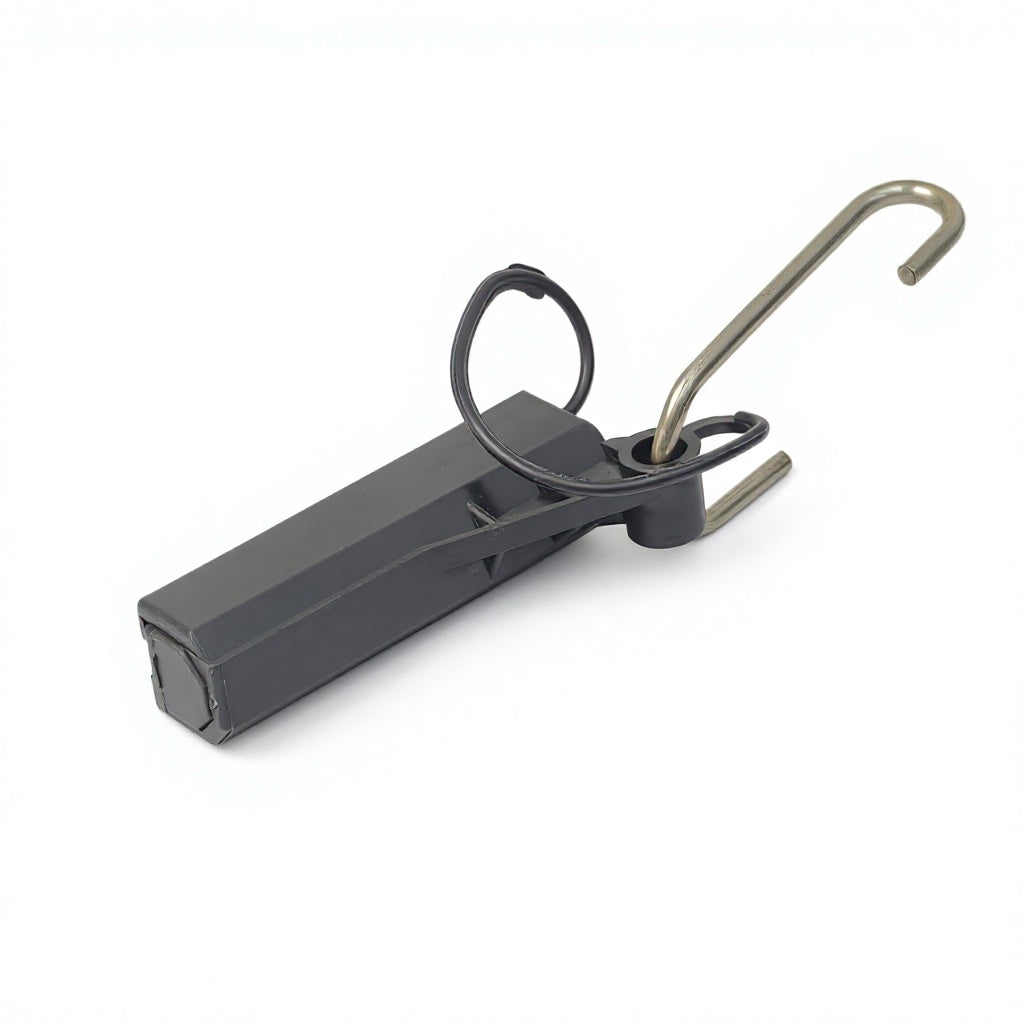 Galvanized Steel Drop Wire Clamp with Hook for Cable Installation