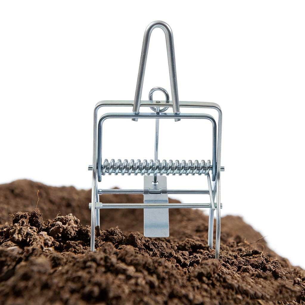 Easy-Set Mole Trap with Handle | Safe & Powerful Steel Trap YSMT-02H